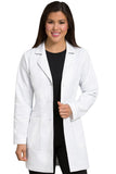 8692 BELTED BACK MID LENGTH LAB COAT